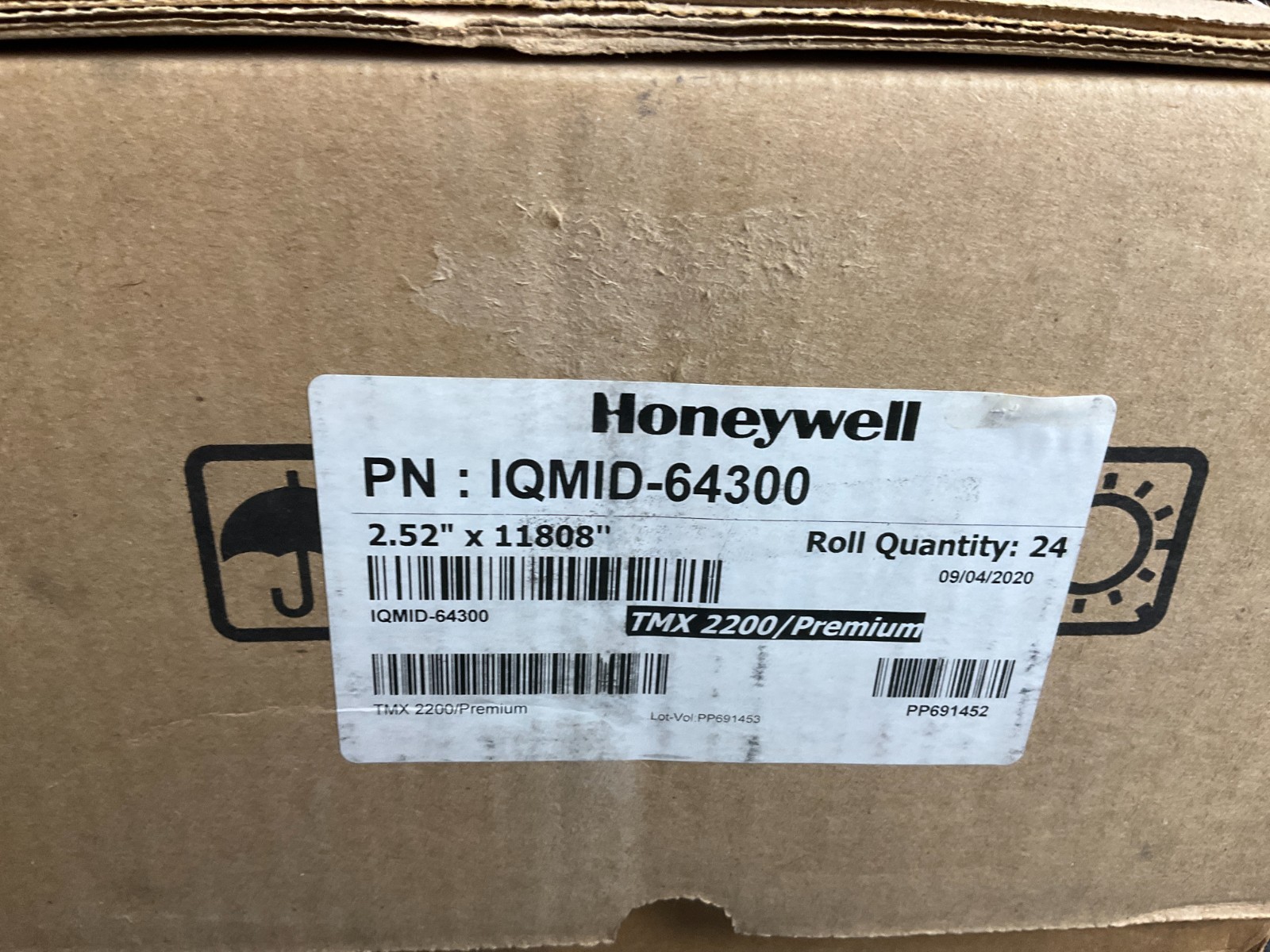 Honeywell Resin Ribbons 2.52″ x 11808″ TMX2200 IQMID-64300 IQMID-64300 🇺🇸✨🇺🇸