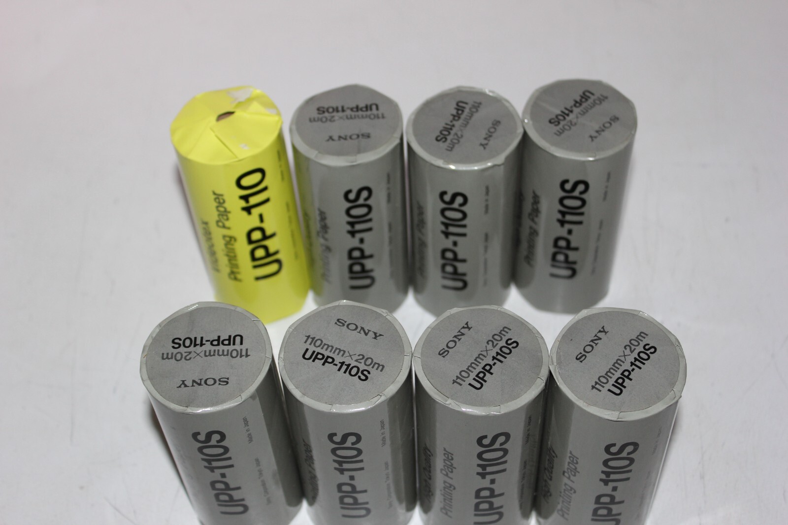 7x Sony UPP-110S Black & White Thermal Print Paper 1x UPP-110 new sealed