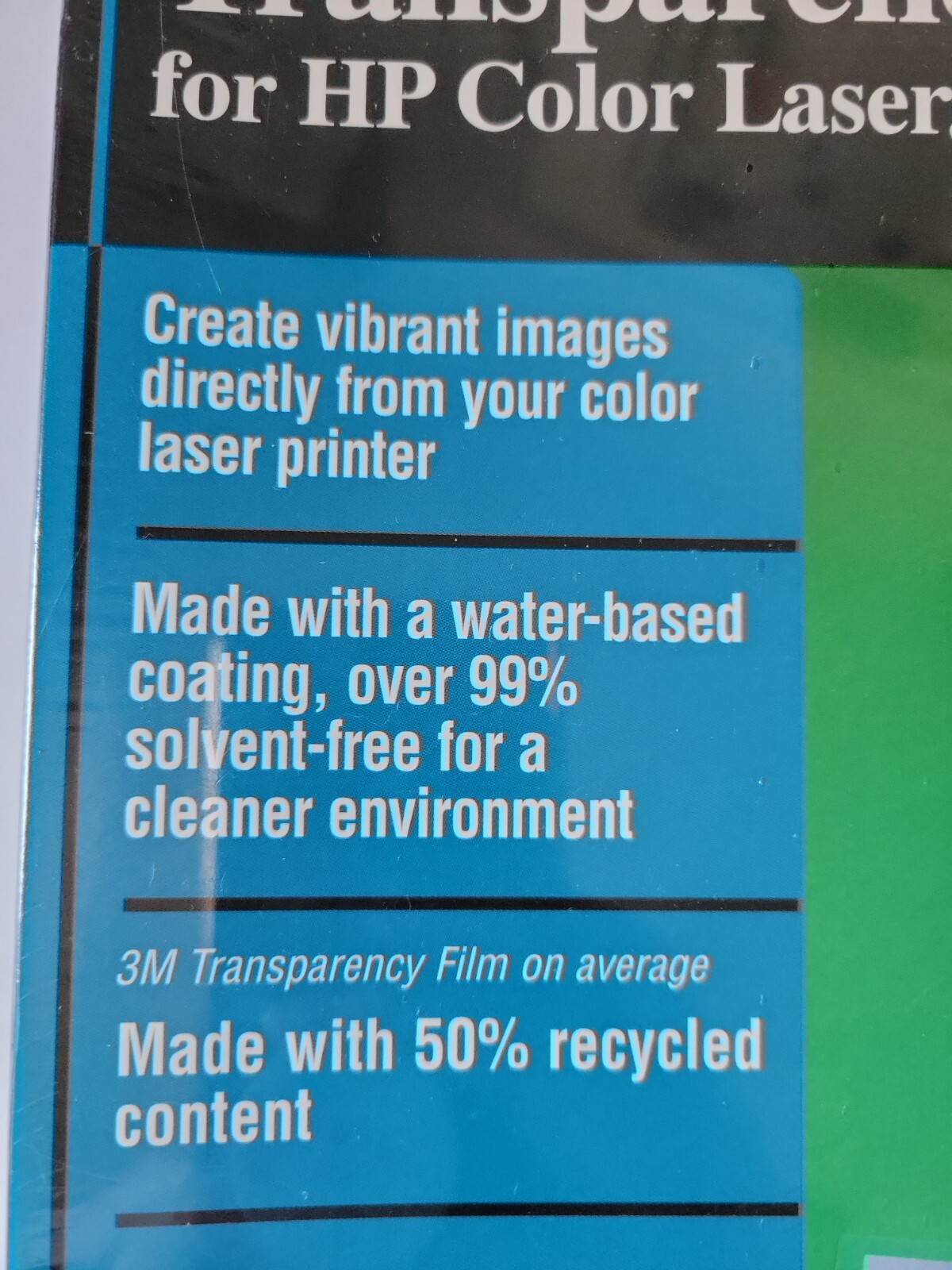 3M CG3700 Printer Paper Transparency Film for HP Color LaserJet Printers
