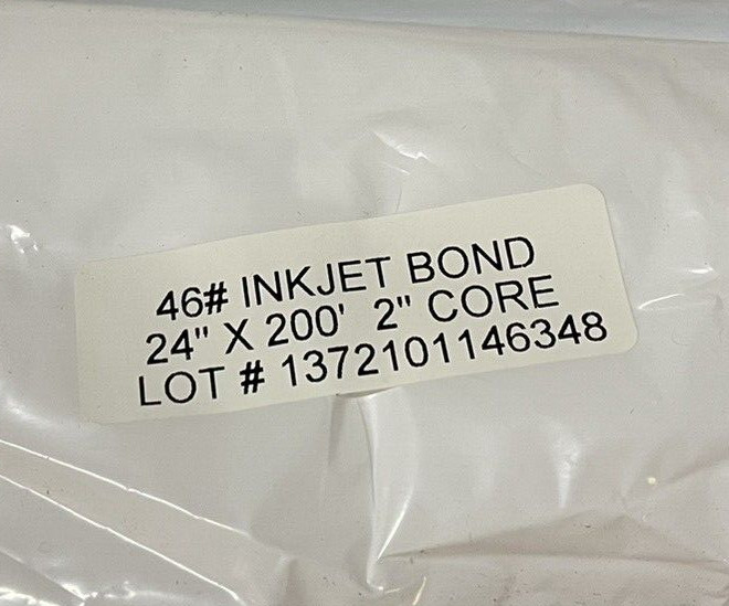 LexJet 46# Simple Bond WR 24″x200′ 2″ ID Core, SBBP24200