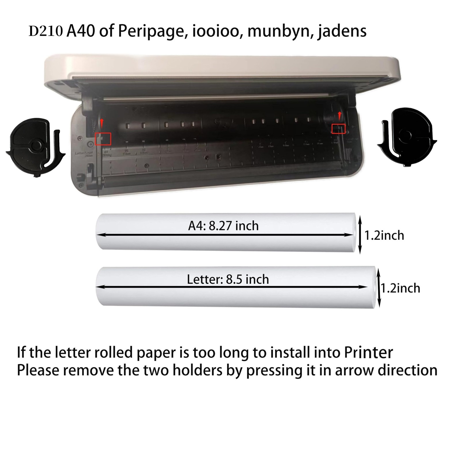 8 rolls (about 200 pages), A4, BPS free, thermal 8 Rolls, 3 Years, white