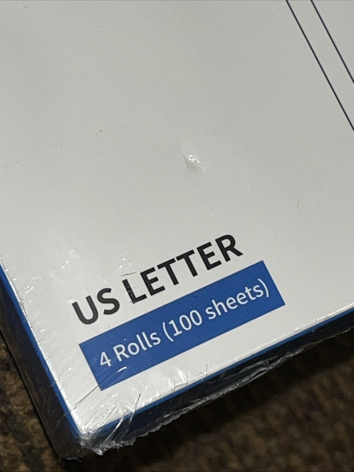 JADENS US Letter Size Quick-Dry Thermal Printer Paper 4 Rolls, Quick-dry