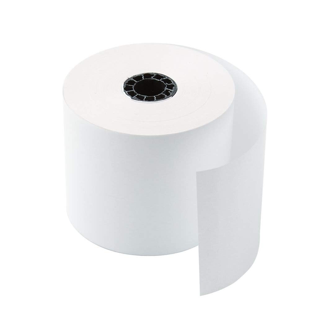 Office Depot 1-Ply Paper Rolls, 1 3/4in. x 128ft., White, Pack Of True, White