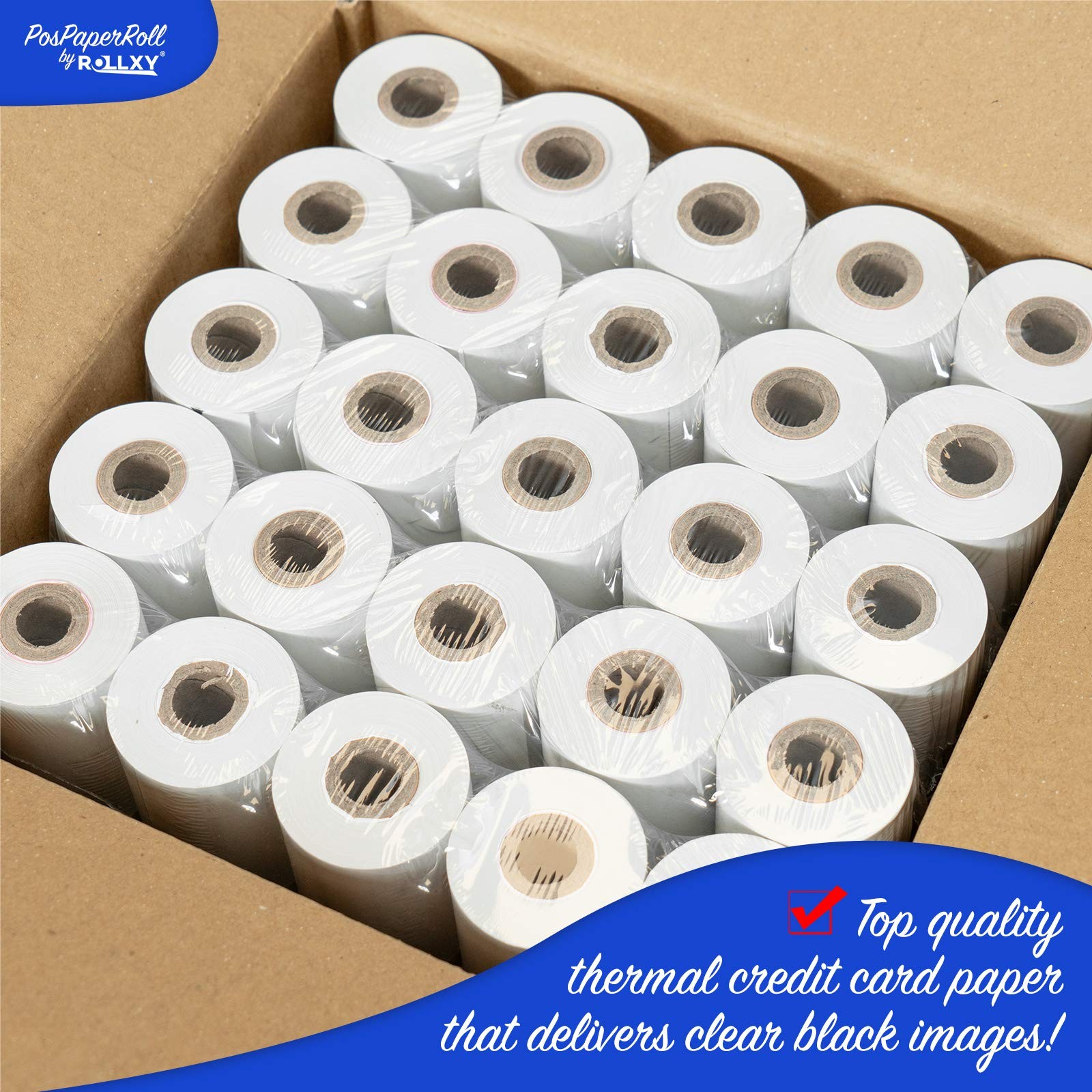 2-1/4 X 70 Thermal Paper Verifone VX520 Ingenico 2-1/4″ x 70′ Thermal, white