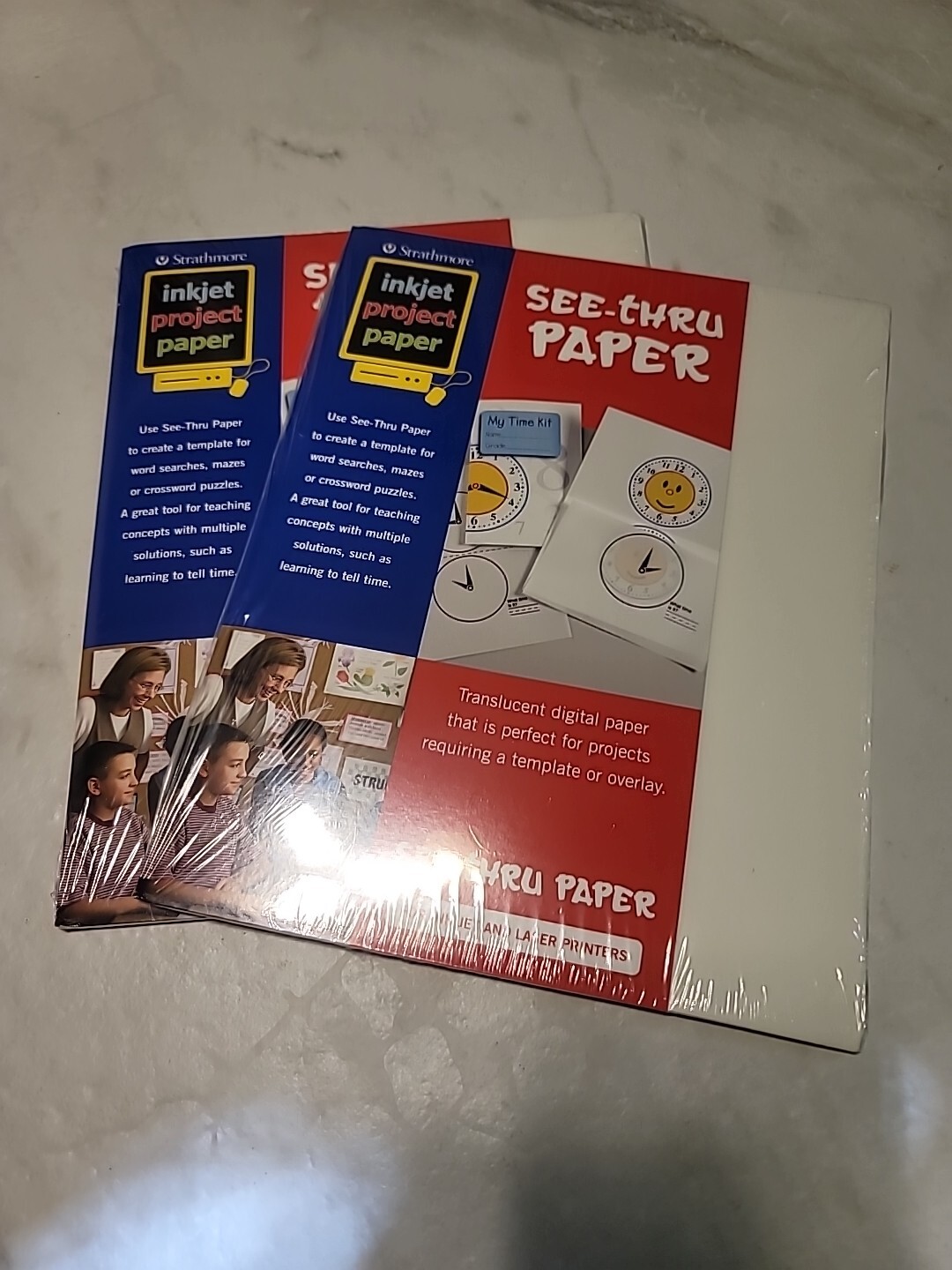 2 Strathmore 24-002 See-Thru Inkjet Paper, 8.5″x11″, 20 Sheets Per Pack 40 Total