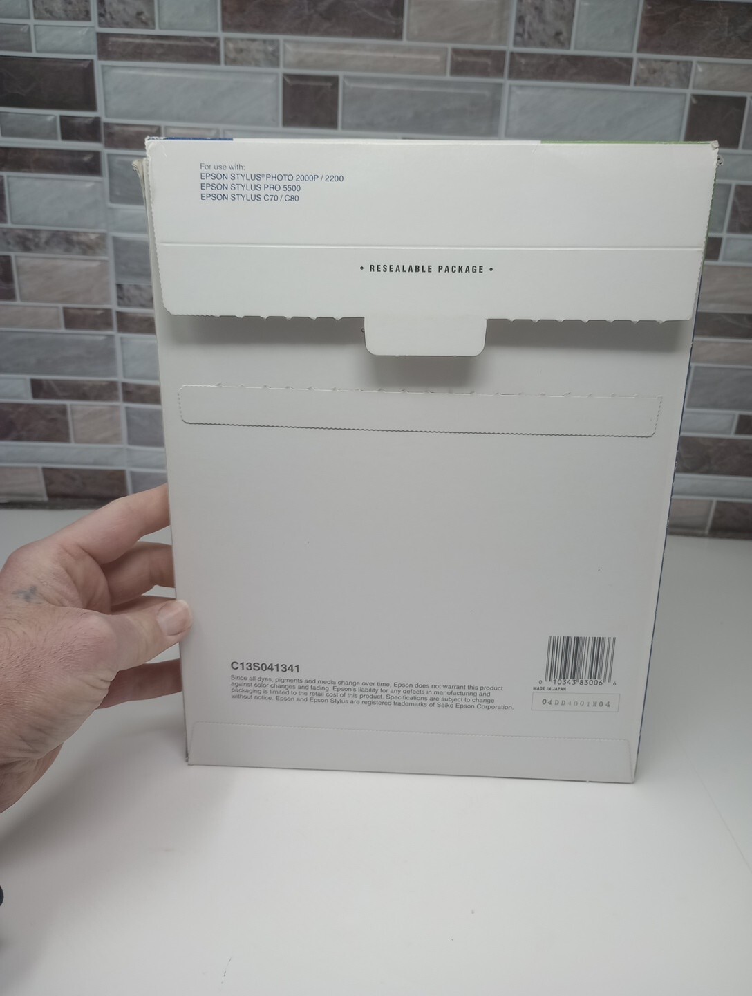 Epson Enhanced Matte Paper, 8.5″x 11″ White 44 SHEETS ONLY S041341