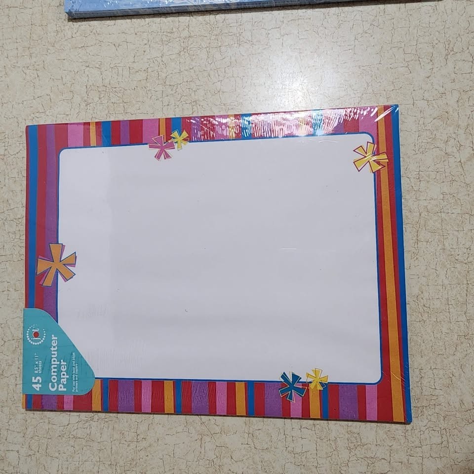 Border Computer Paper Decorative 3 pks Roses Celebration Patchwork