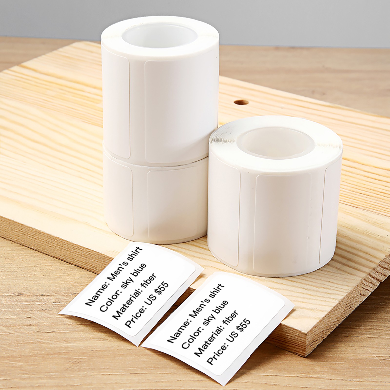 1-Niimbot White Blank Thermal Printing Paper Roll For B21 Label Printer ZVNU