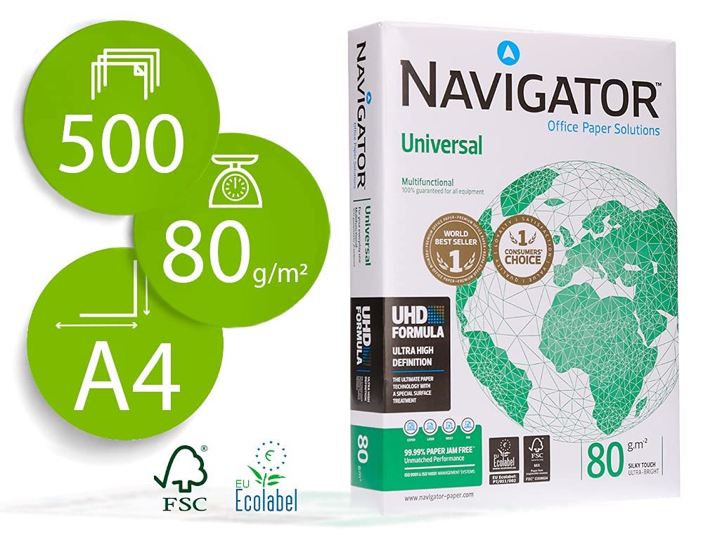 Universal A4, 80gsm, White, 500 Sheets