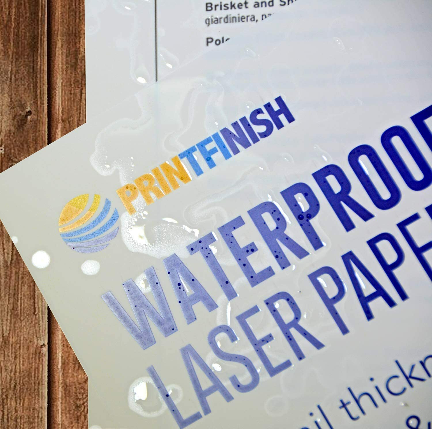 Weatherproof Laser Printer Paper, White, 100 Sheet Pack – Laser Matte Opaque