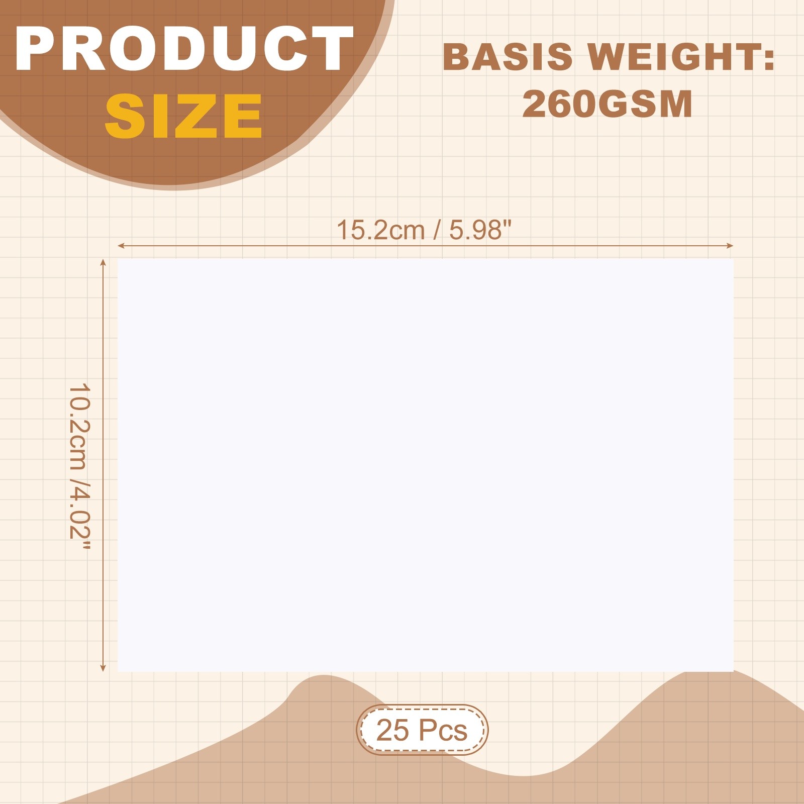 6″x4″ RC Glossy Photo Paper, 25 Sheets Inkjet Photo Paper 260GSM Resin Coated
