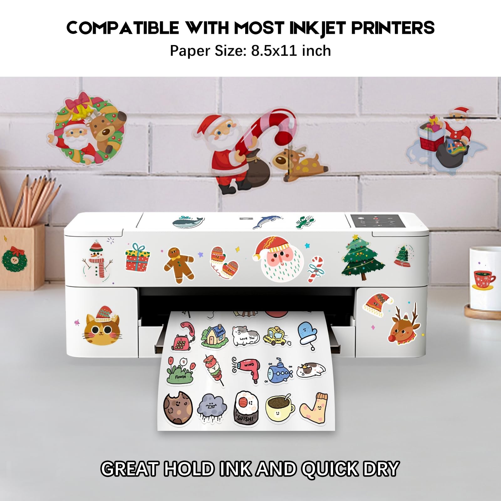 Inkjet Clear Sticker Paper Waterproof 30 Sheets