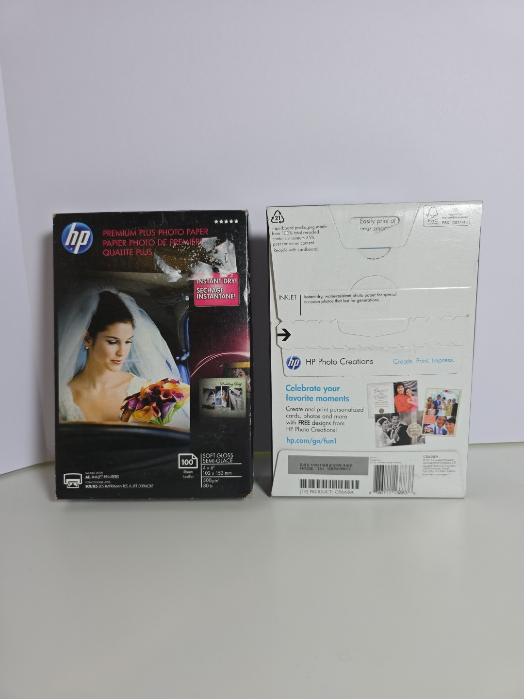 HP Premium Plus 4 x 6″ Soft Gloss And Glossy Photo Paper – 200 Sheets Total
