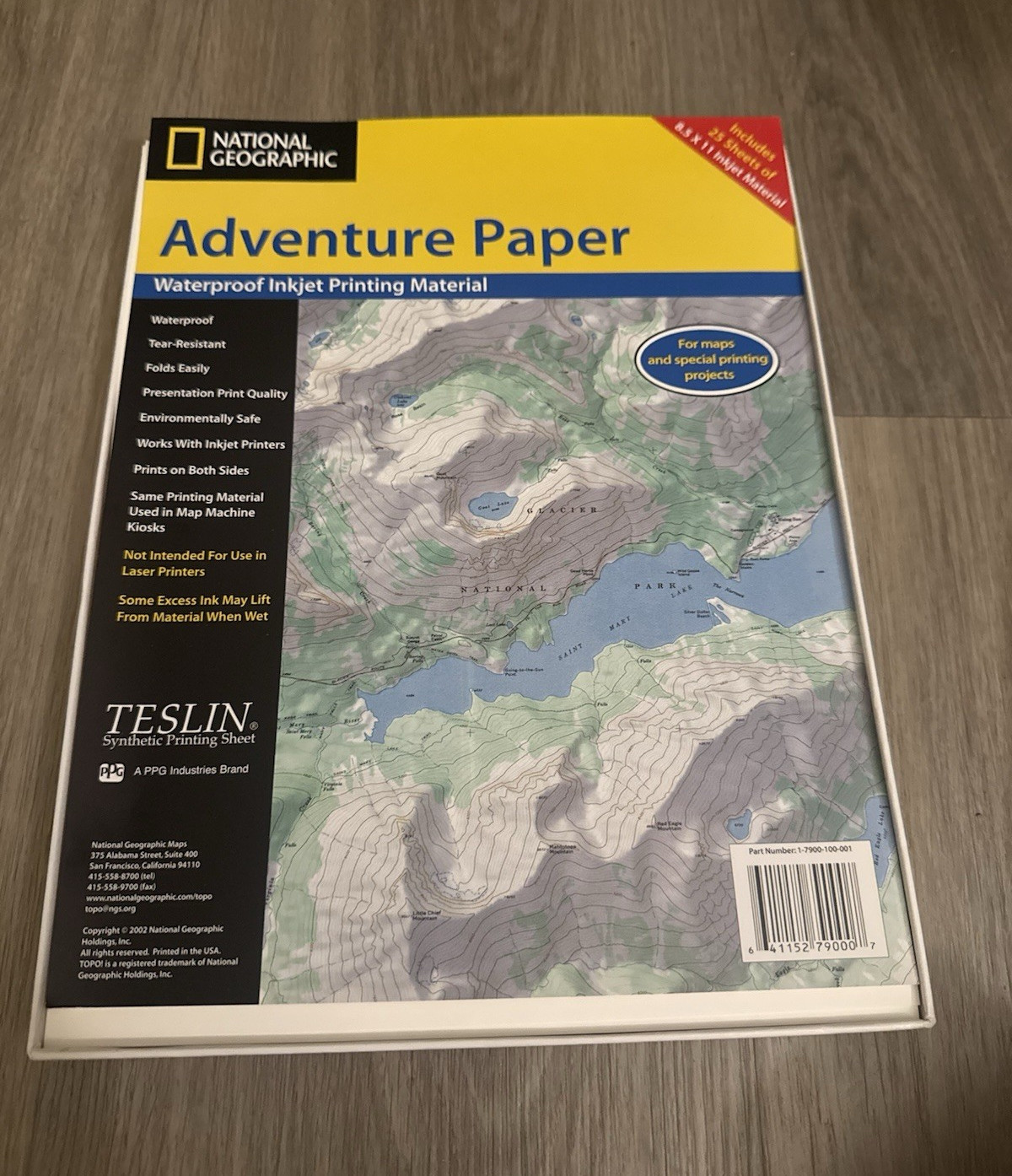 National Geographic Adventure Paper 8.5×11 Waterproof 10 mil White Inkjet Paper