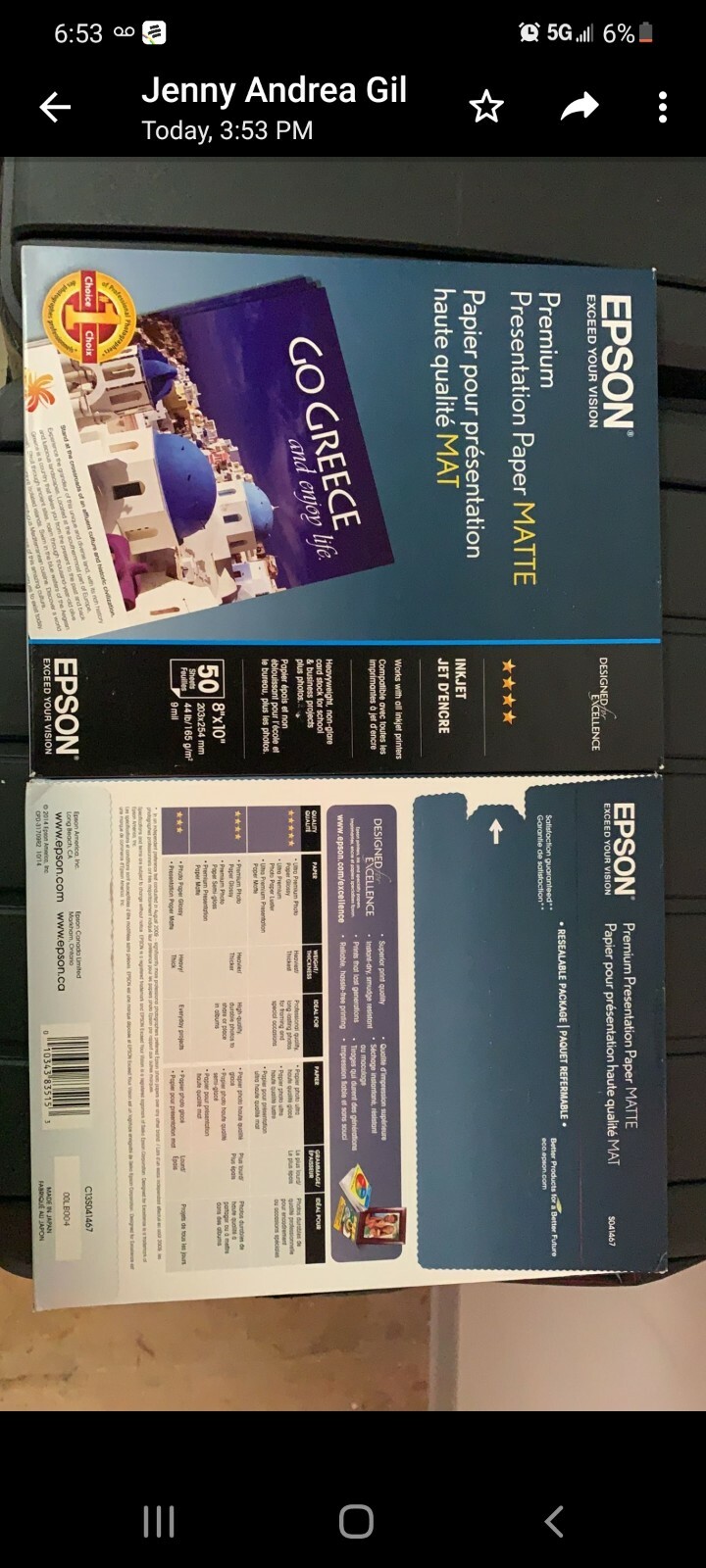 Epson S041257 Matte Paper