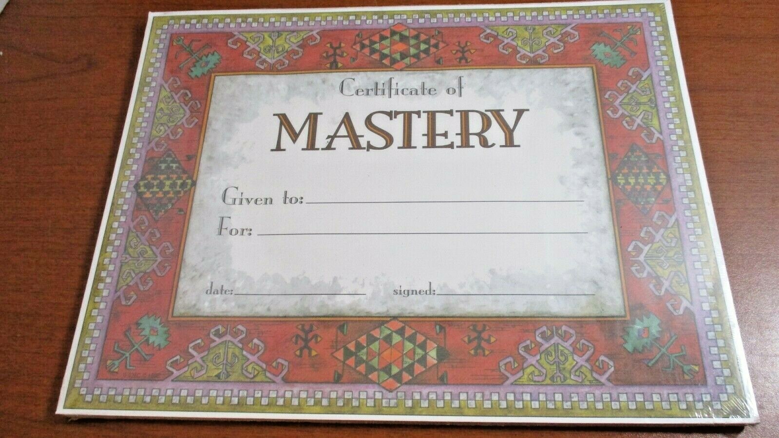Instructional Fair~MASTERY Certificates COMPUTER PRINTER PAPER~36 Sheets