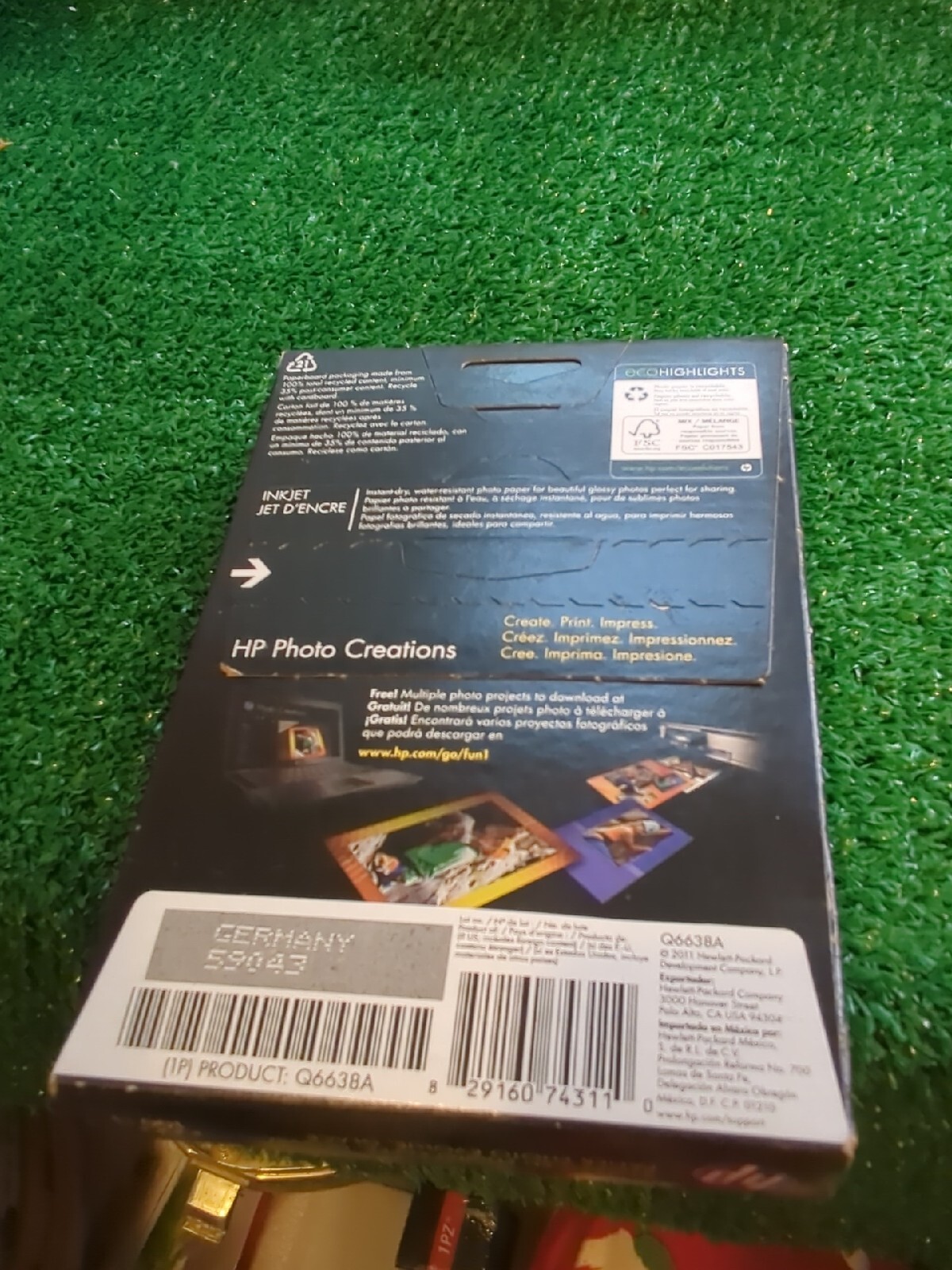 Hewlett Packard Q6638A 4 x 6 inch Glossy Printer Paper – 100 Sheets