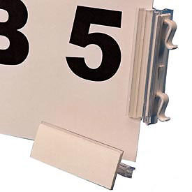 8-1/2″ x 11″ Warehouse Aisle Sign Kit Self Adhesive White 10/Pk