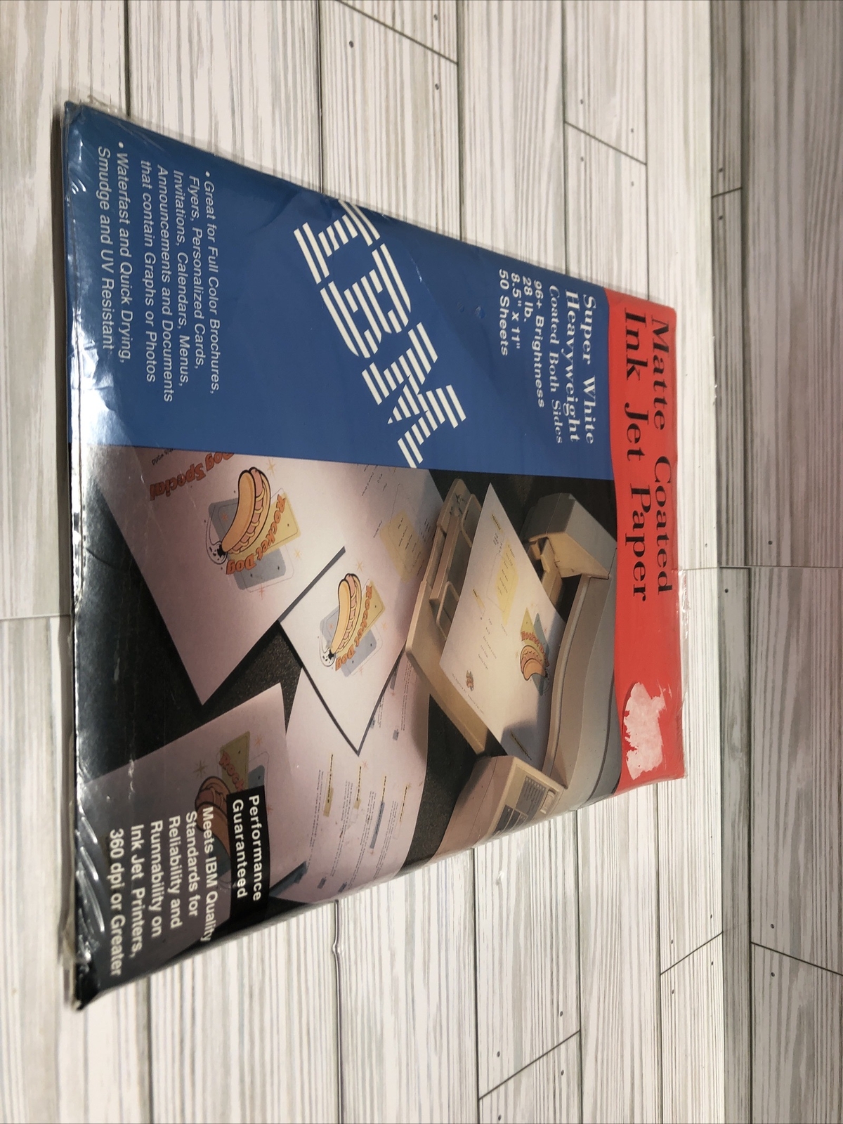 NEW ~ IBM Photo Quality Matte Coated Inkjet Paper ~ 96+ Bright ~ 28lb 50 Sheets