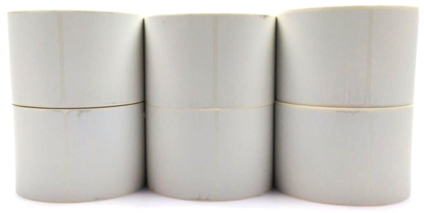 Zebra Thermal Transfer Labels 3″ x 3″ Adhesive White 95497 Genuine – 12 Rolls