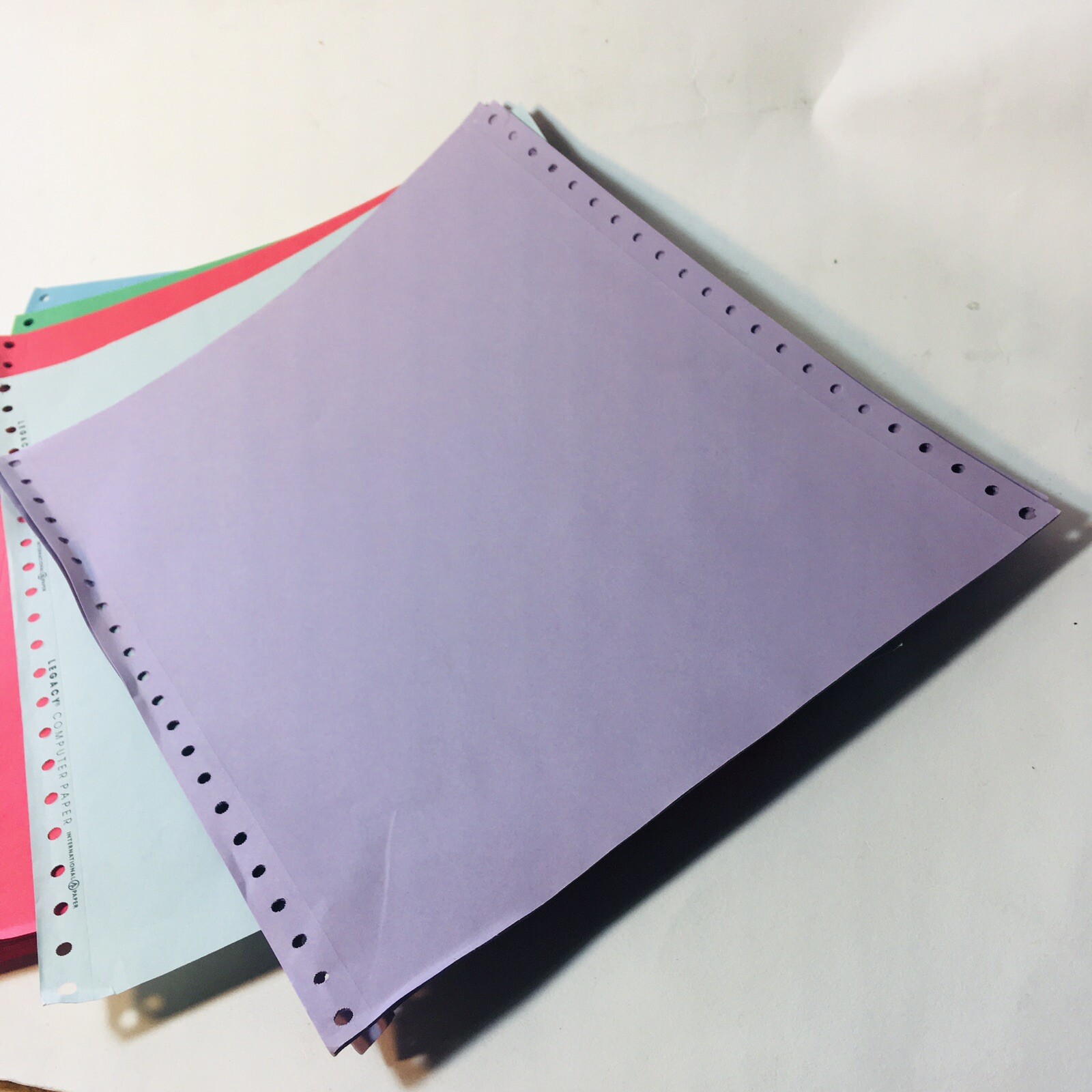 Memorex Publishers Bulletin Pack Continuous Form Computer Paper Dot Matrix Color