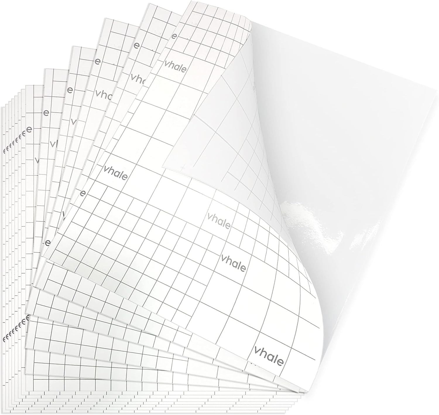 Glossy Clear Self-adhesive Overlay Laminating Sheet Contact Papers, 7 X 8