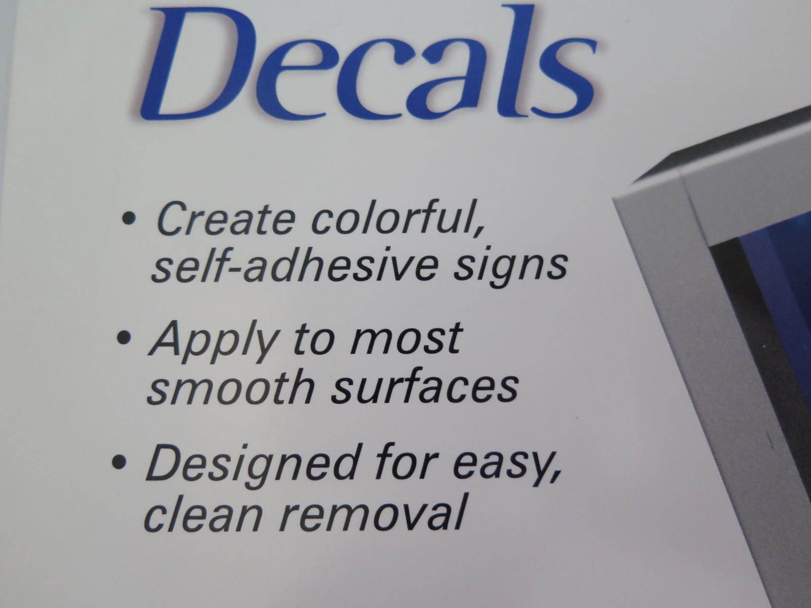 Xerox Color Inkjet 6 Sheet Window Decals – Lot of 4 – 8-1/2 x 11 -New in Package