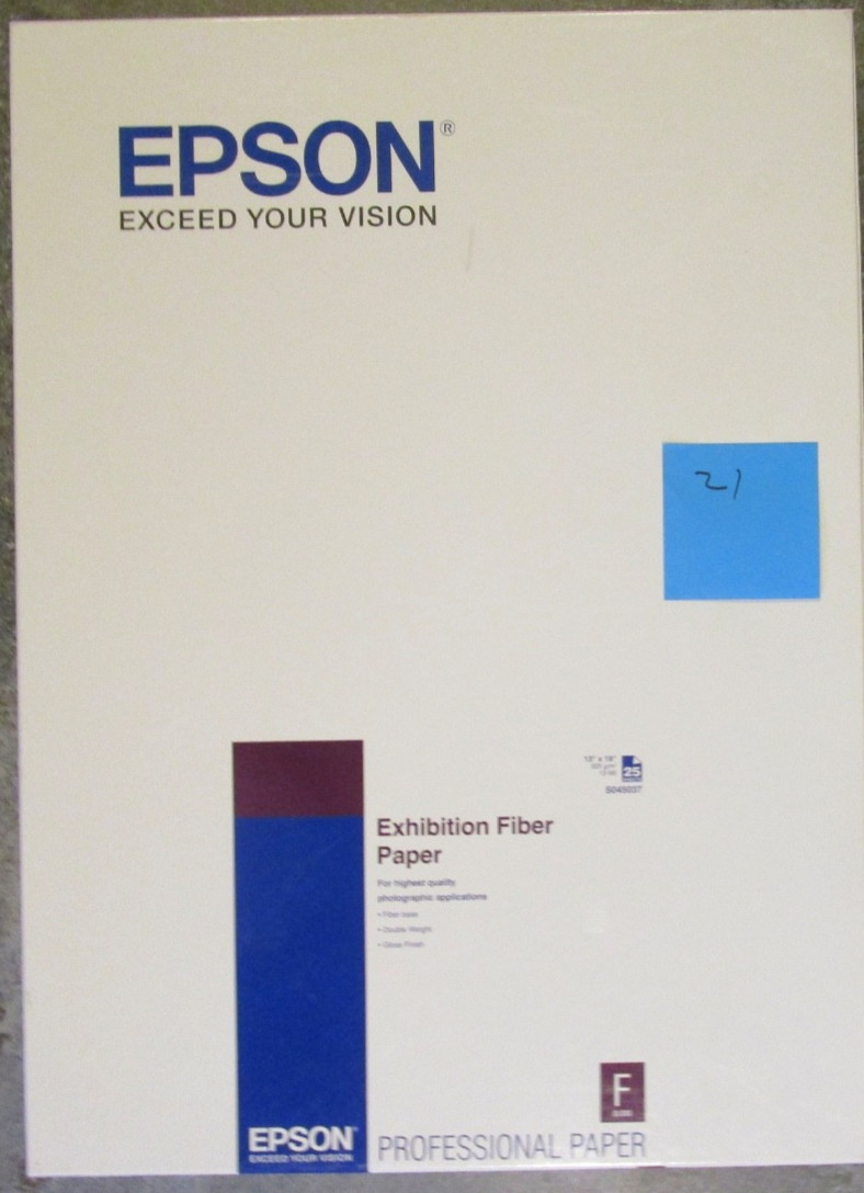 Epson Inkjet Paper 13×19 (21) S045037 NEW 325gsm Exhibition Fiber Paper