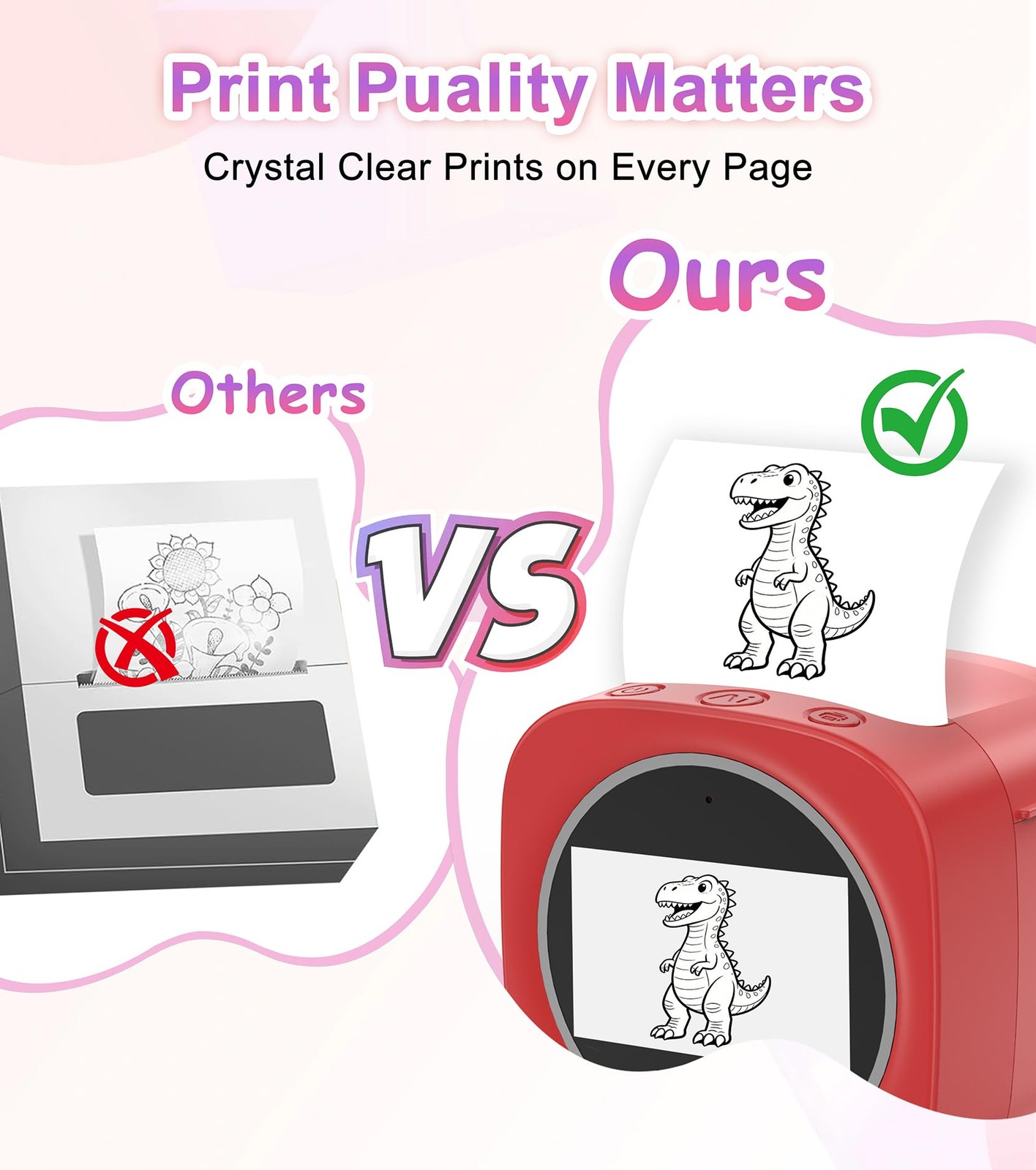 10 Rolls Mini Thermal Printer Sticker Paper – 57mm x 25mm | BPS/BPA-Free | Se…
