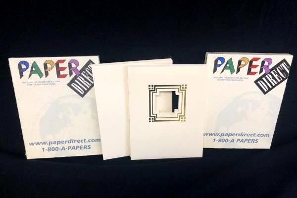 Lot of 2 Paper Direct Presentation Cover Papers Cornerstone Window Foil 50 New