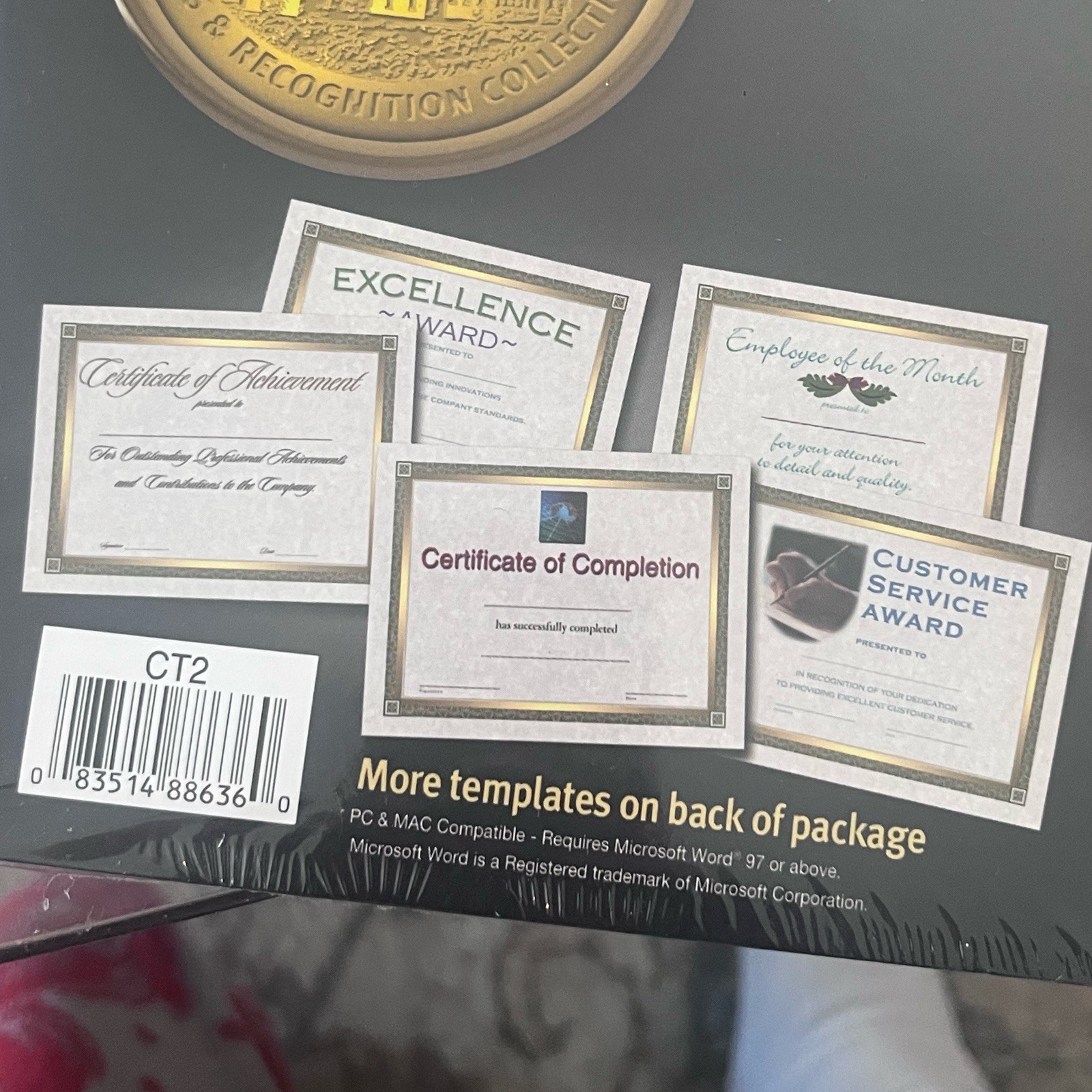 Southworth Parchment Paper w/ CD Business Certificate Award Templates Sealed