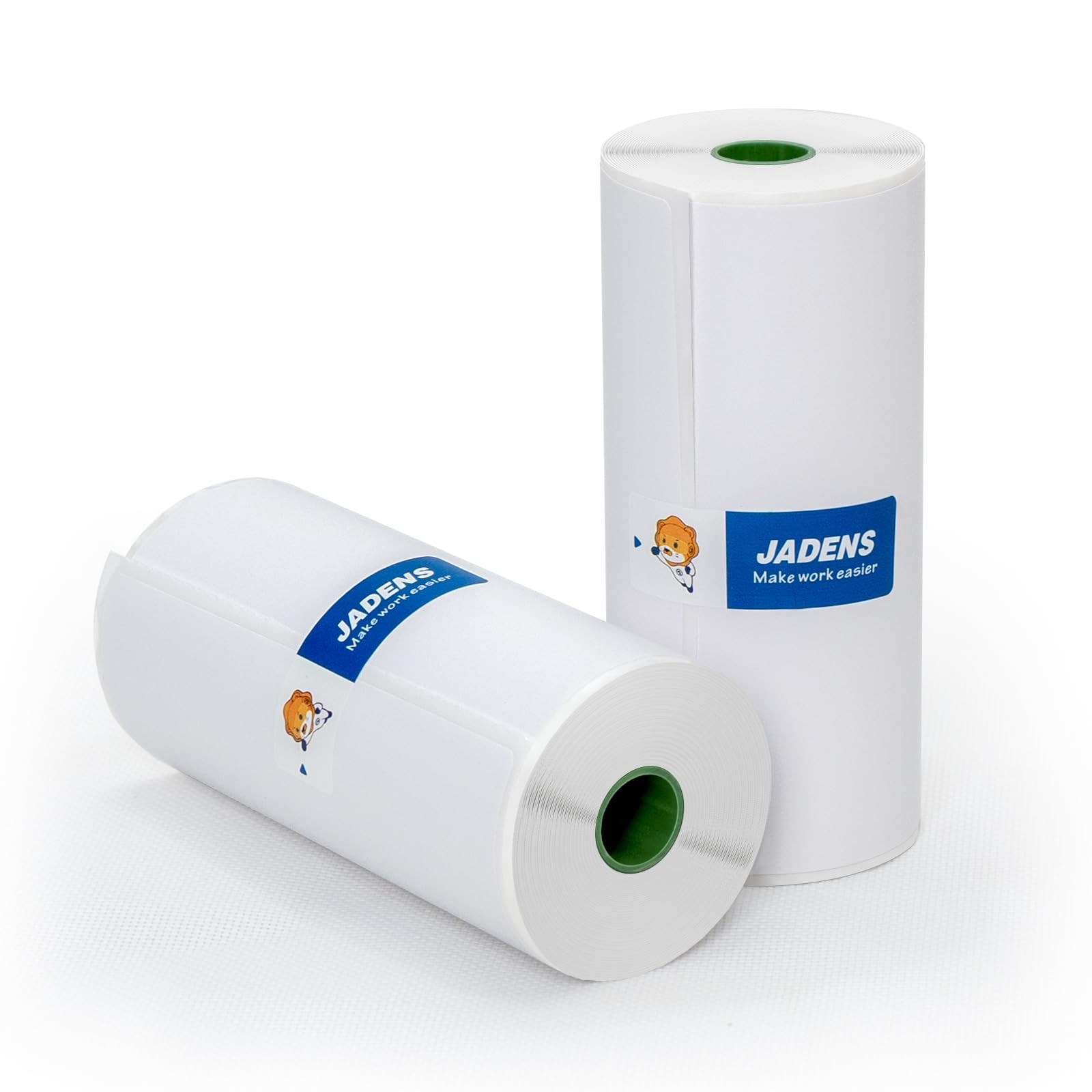JADENS 2 Rolls Thermal Label Paper, 4×6” Compatible with 4×6 inches, white