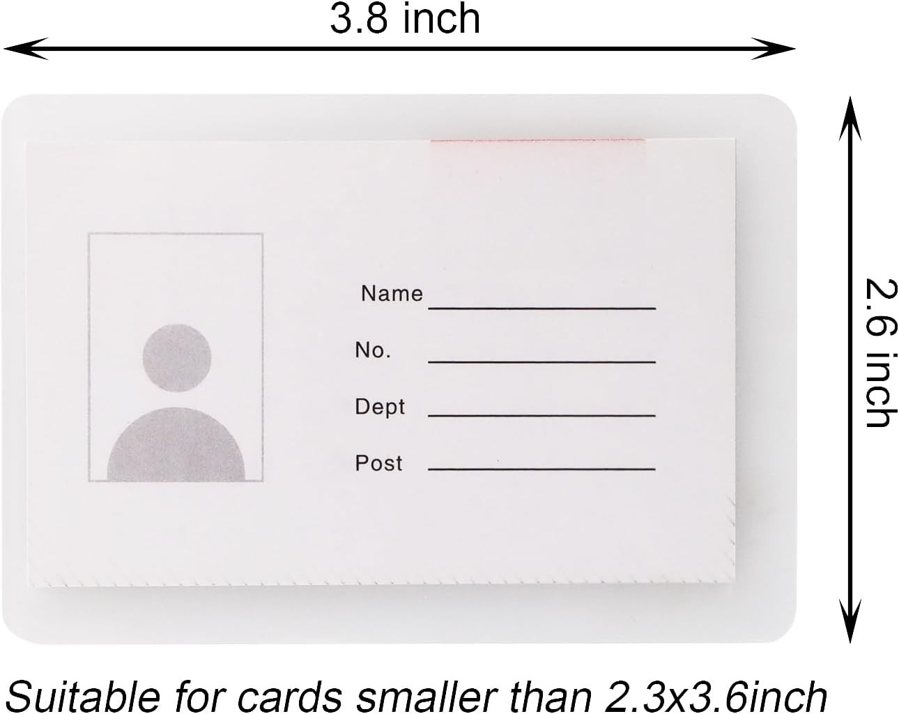 2.5×3.7-Inches Transparent Universal Thermal Laminating Sheets Pouches Premium