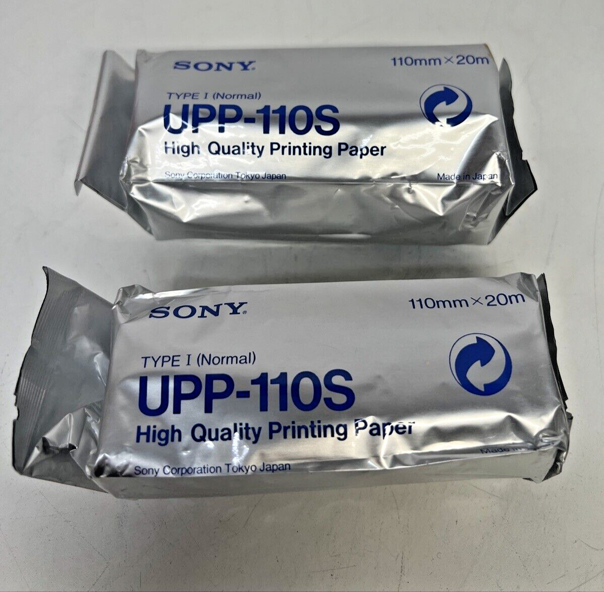 Genuine Sony UPP-110S Thermal Print Media Paper 1 Roll 110m X 20m (2 Rolls)