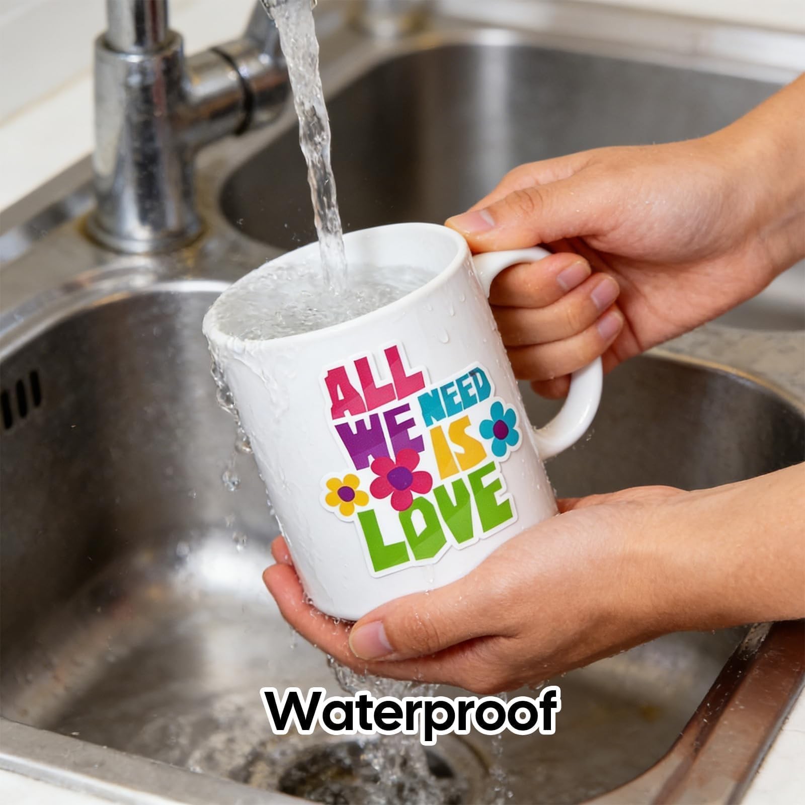 Printable Waterproof Sticker Paper – 160 Sheets 8.5×11 for Inkjet/Laser Printers