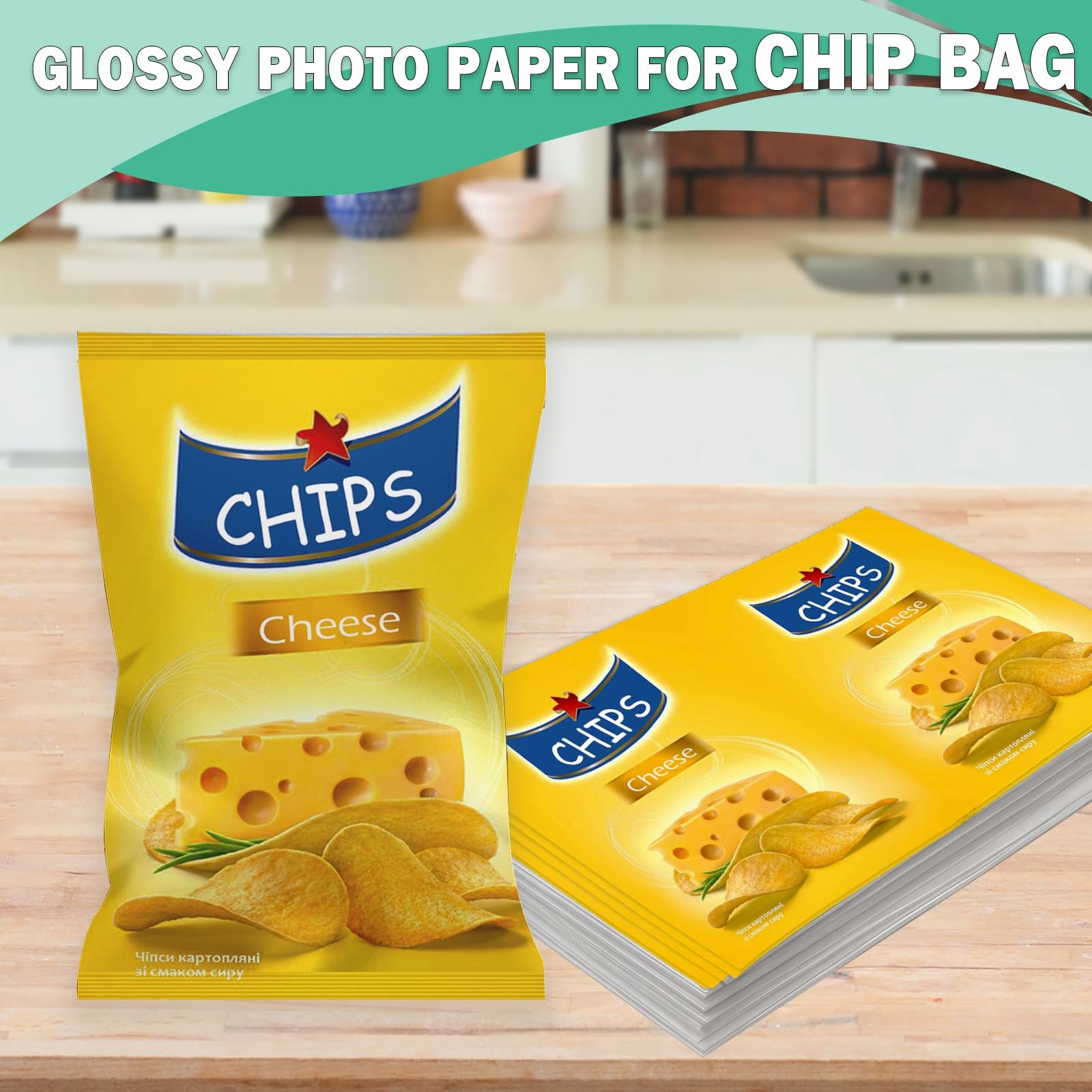 100 Pack 8.5×11 Inch Glossy Photo Paper Inkjet Printers 36lb Thin Printable