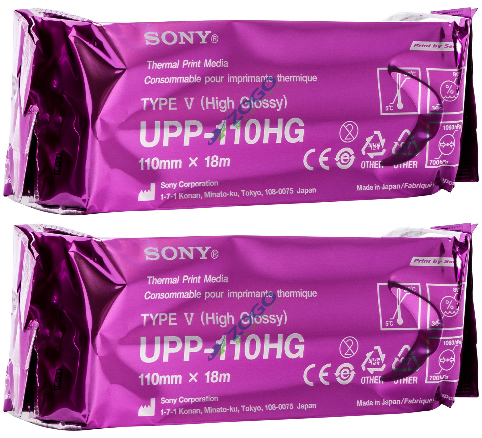 Sony UPP 110HG Thermal Paper – Pack of 2 Rolls