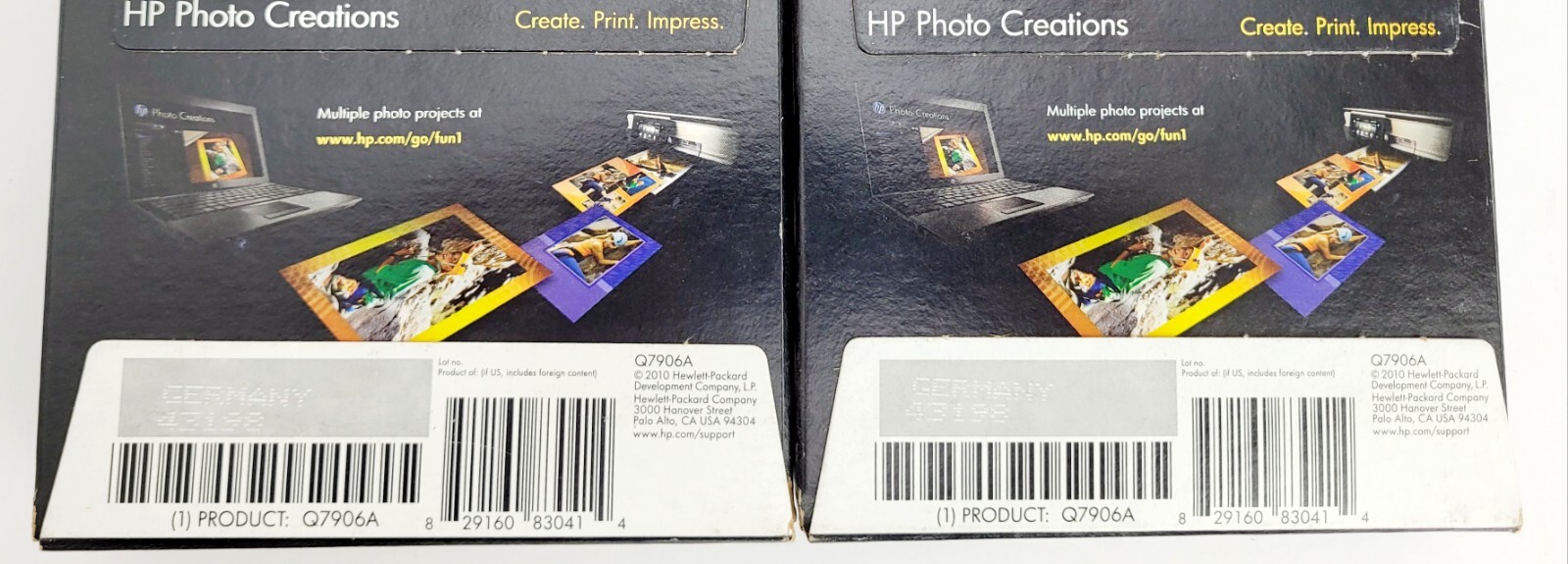 Lot Of 2 NEW Hewlett Packard Q6638A 4 x 6 inch Glossy Printer Paper 100 Sheets E