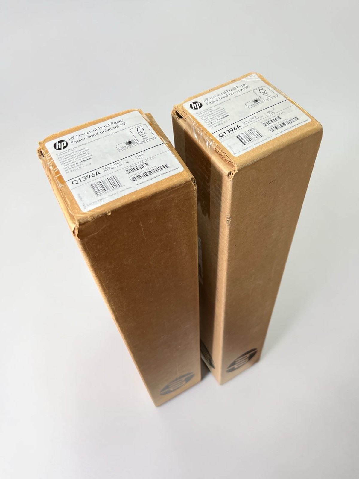 HP Q1396A Universal Bond Paper Roll 24″ x 150′ 80gsm DesignJet Wide Format 2Pack