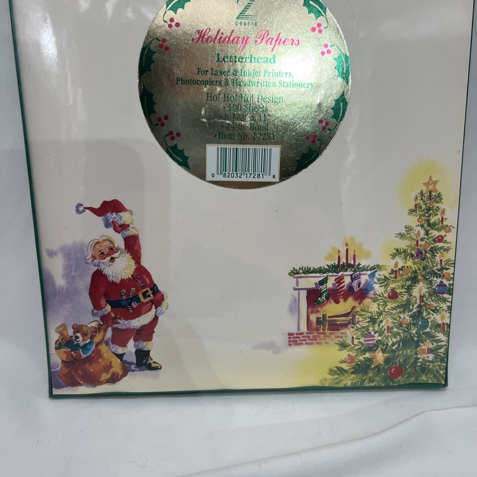 Vintage Z GRAFIX~100 Sheets of 8.5″x11″ HOLIDAY PAPERS for LASER & INJET New