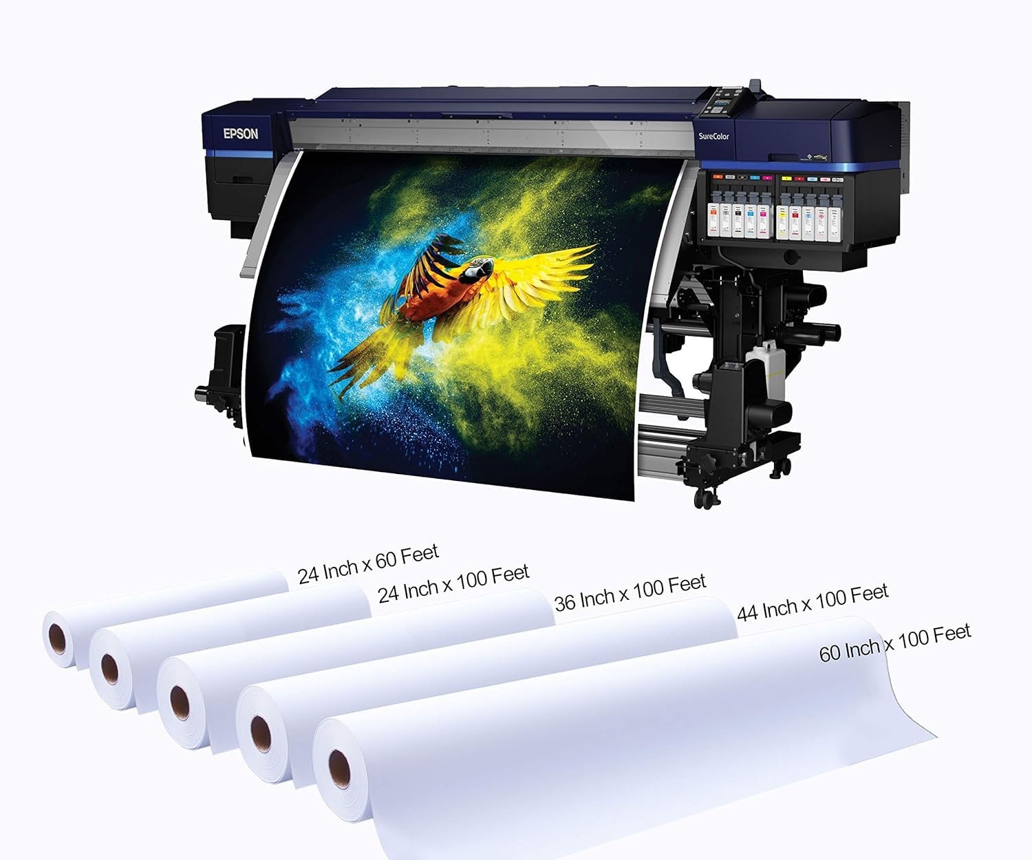 Polyester Matte Canvas Roll, Quick Dry, Wide Format Inkjet Printer Compatible, P