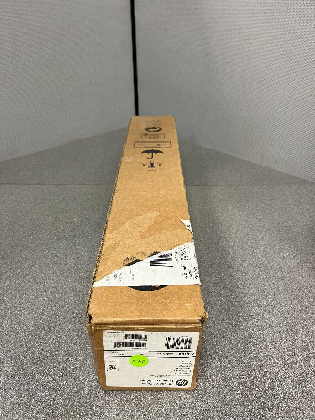 C6019B HP Coated Paper 24”x 150ft, 4.5 mil, 24 lbs, 90 g/m2