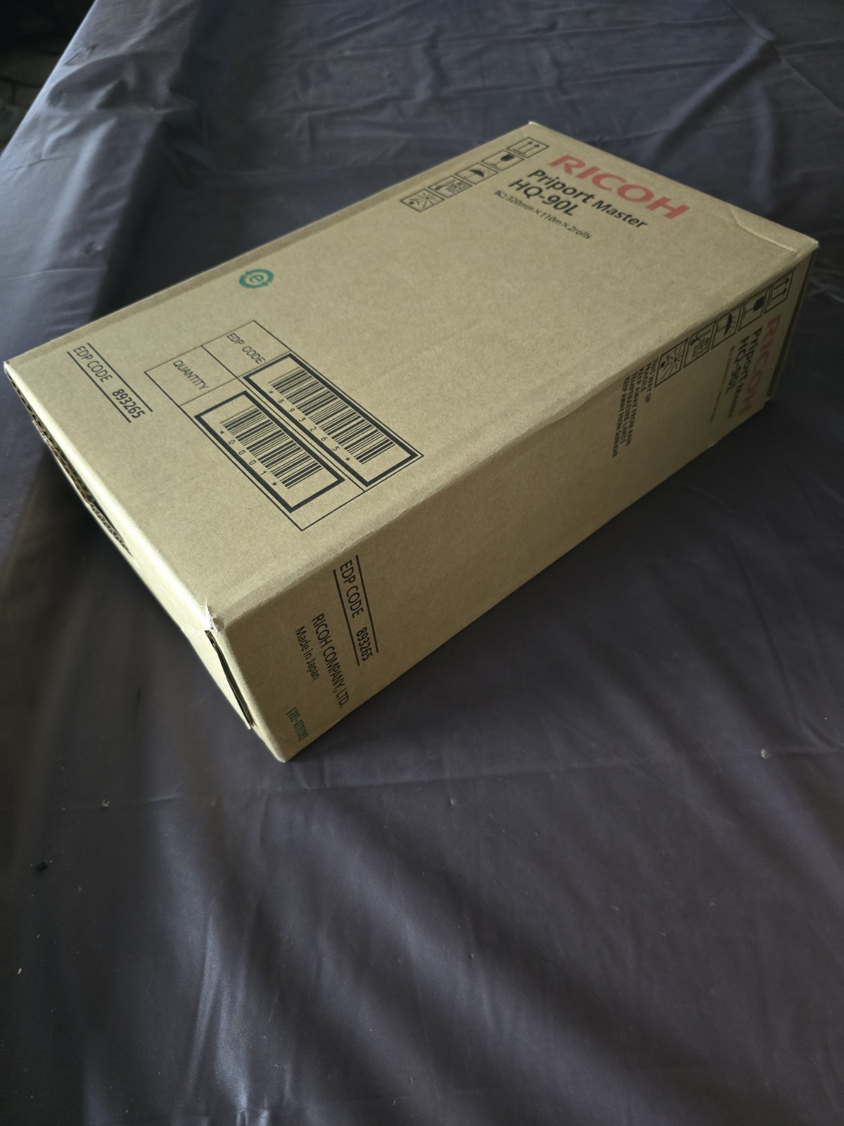 Genuine Ricoh HQ-90L (893265) Master, Box of 2 NEW