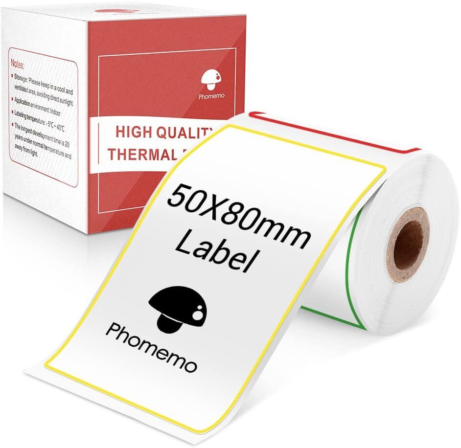Round/Square Sticker Paper Self-Adhesive Label for Phomemo M110 M200 M220 M221