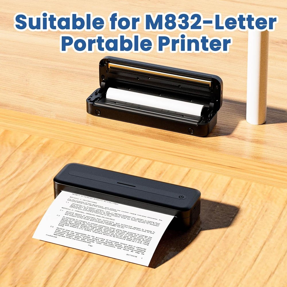 8.5″x11″ Thermal Paper 2-10 Rolls US Letter Quick-Dry Print Paper 8.5″ x 275″