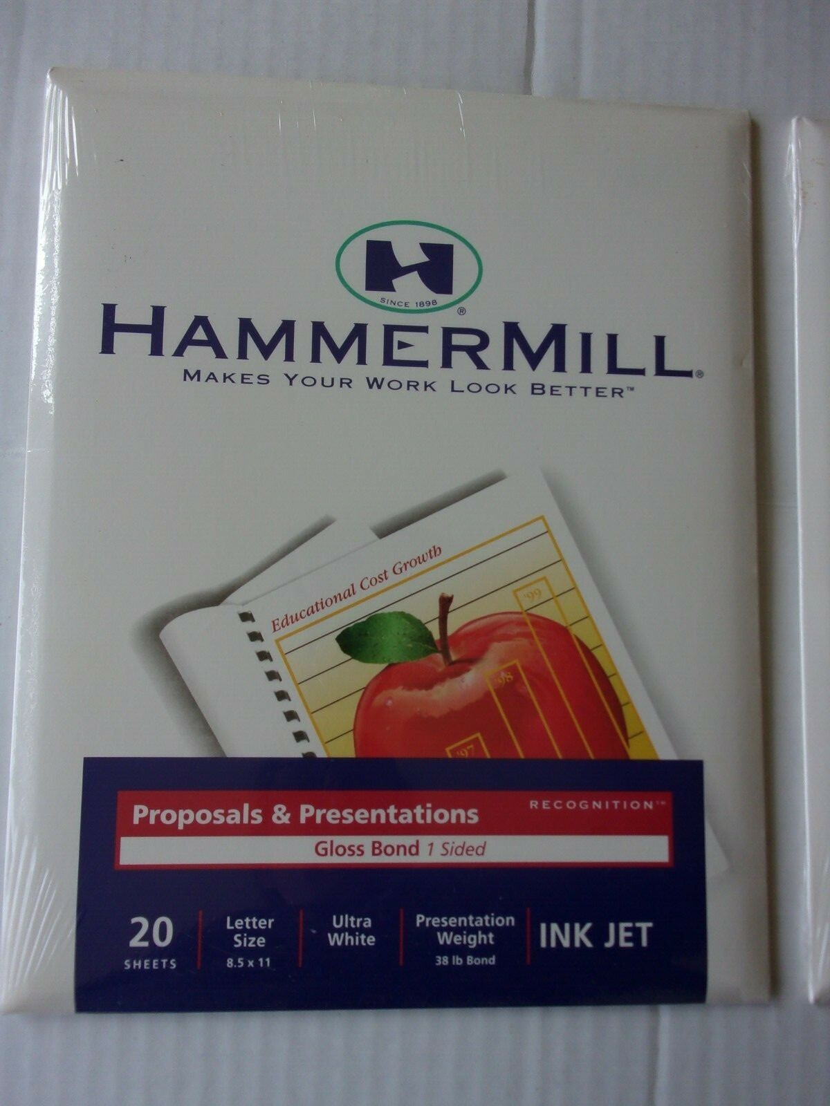 2 Packs-Hammermill 20 Sheets Proposals & Presentations Gloss Bond Paper #08335-0