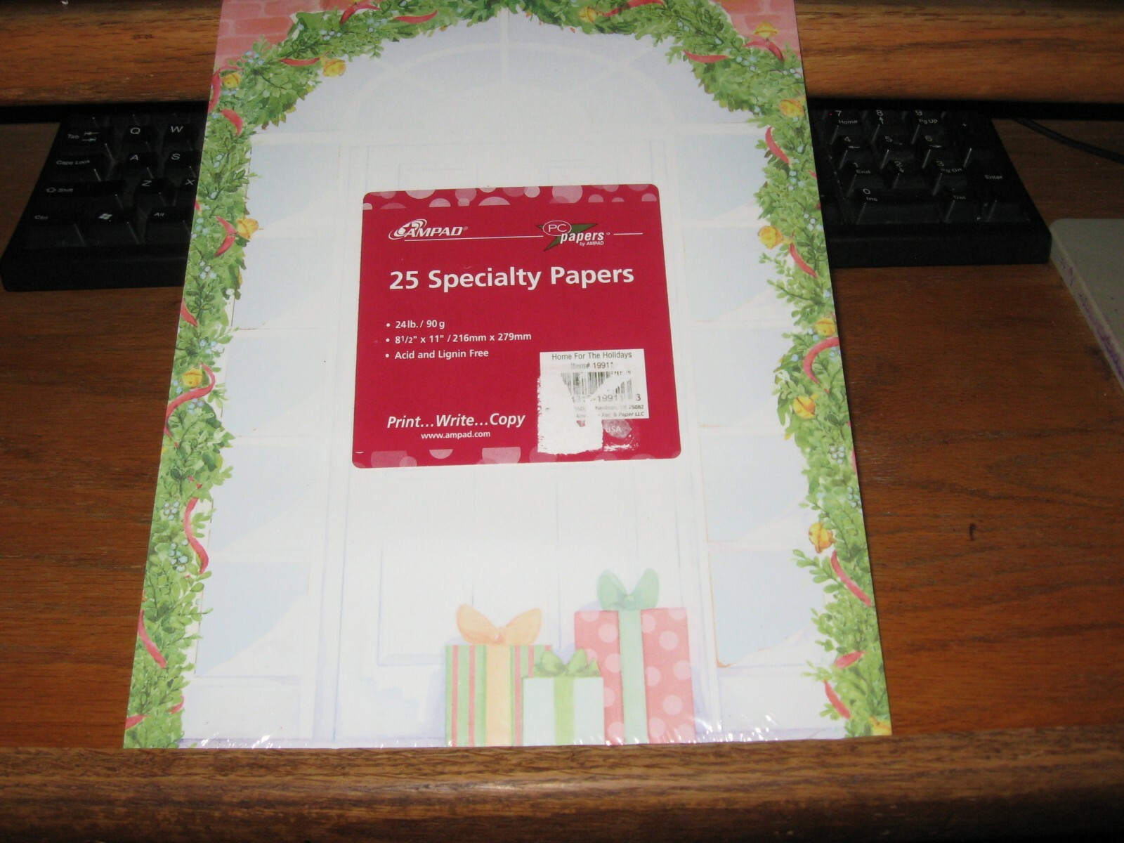 LETTERHEAD COMPUTER PRINTER PAPER TWO PACKS 50 SHEETS CHRISTMAS HOLIDAY NEW