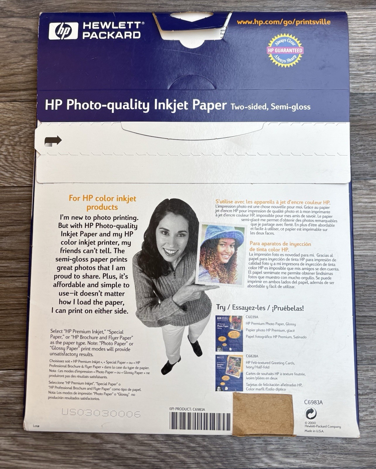 Hewlett Packard HP Photo Quality Inkjet Paper – 2 Sided – Semi Gloss 25 Sheets