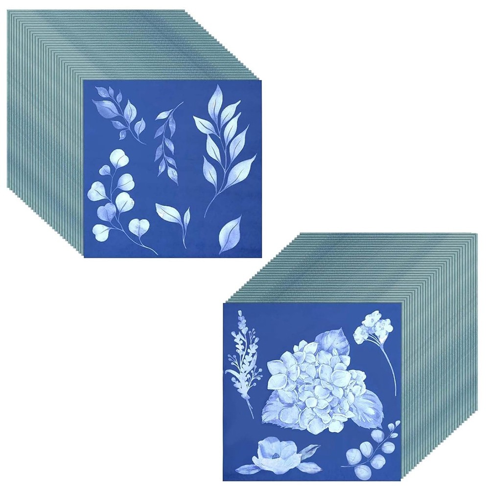60 Sheets Cyanotype Sun Print Art Kit High Sensitive Sun Nature-Sun2202