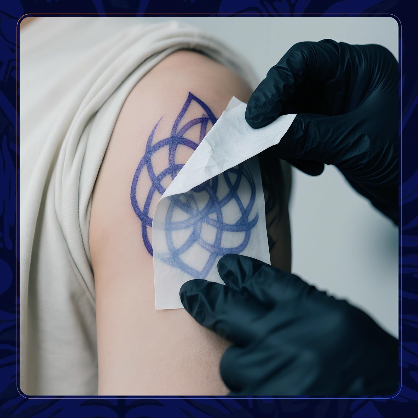 Tattoo Transfer Paper, 100 Sheets Tattoo Stencils Transfer Paper for Tattoo Un…